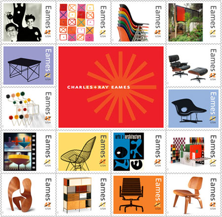 Charles & Ray Eames Postage Stamps