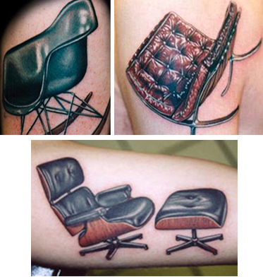 Modern furniture tattoos